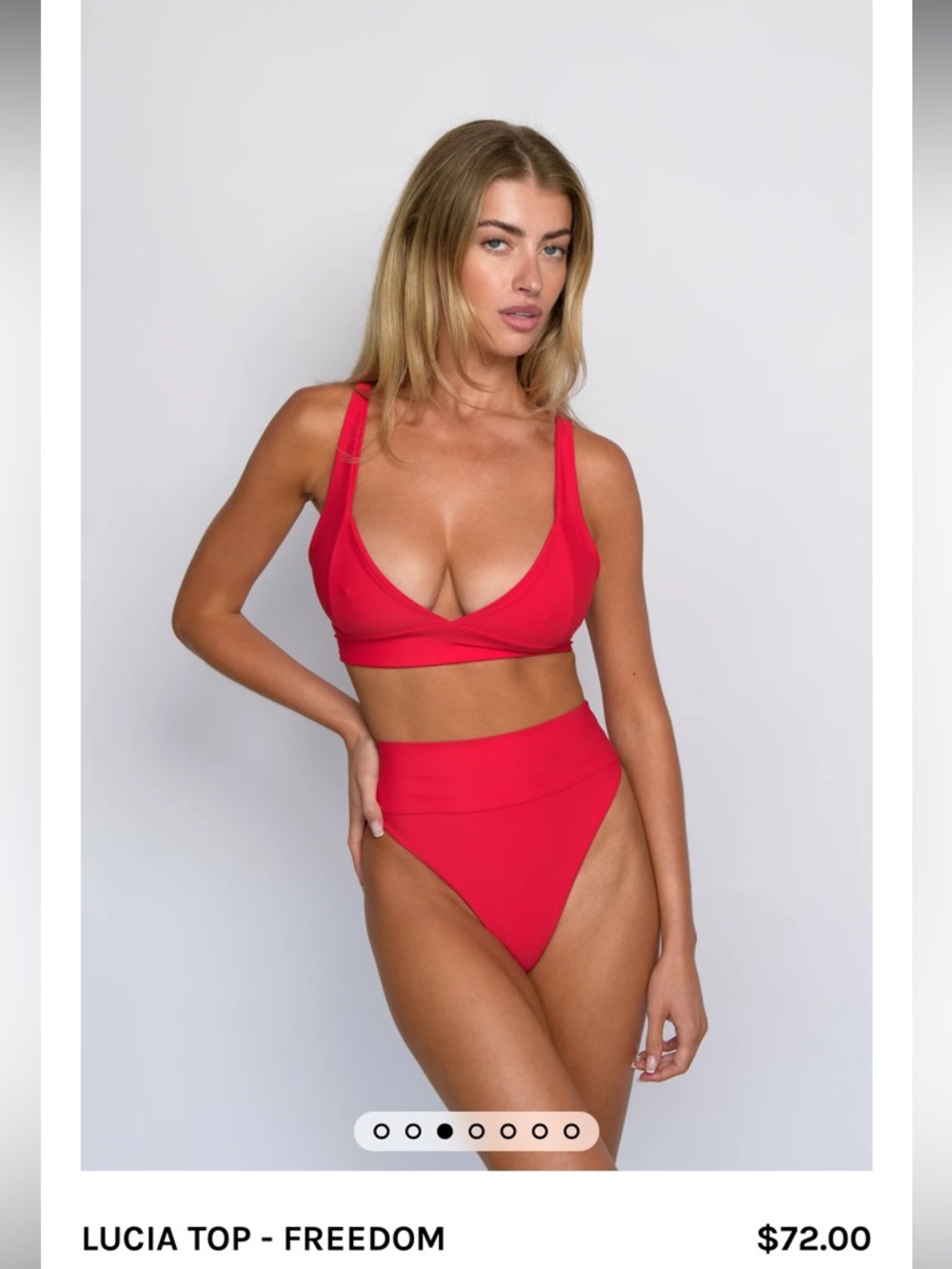 Skatie Red Bikini (melly bottom and lucia top in the color freedom)